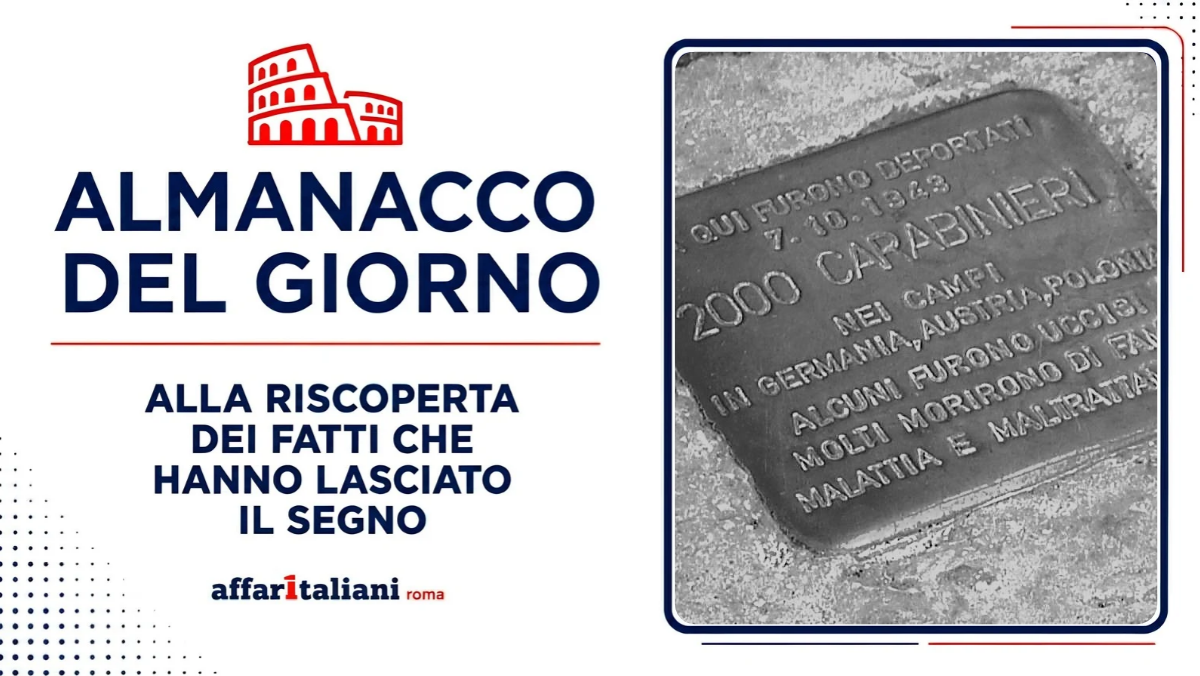 7 ottobre 1943 – Roma perde oltre 2000 Carabinieri, deportati dai nazisti 7 ottobre 1943 – Roma perde oltre 2000 Carabinieri, deportati dai nazisti