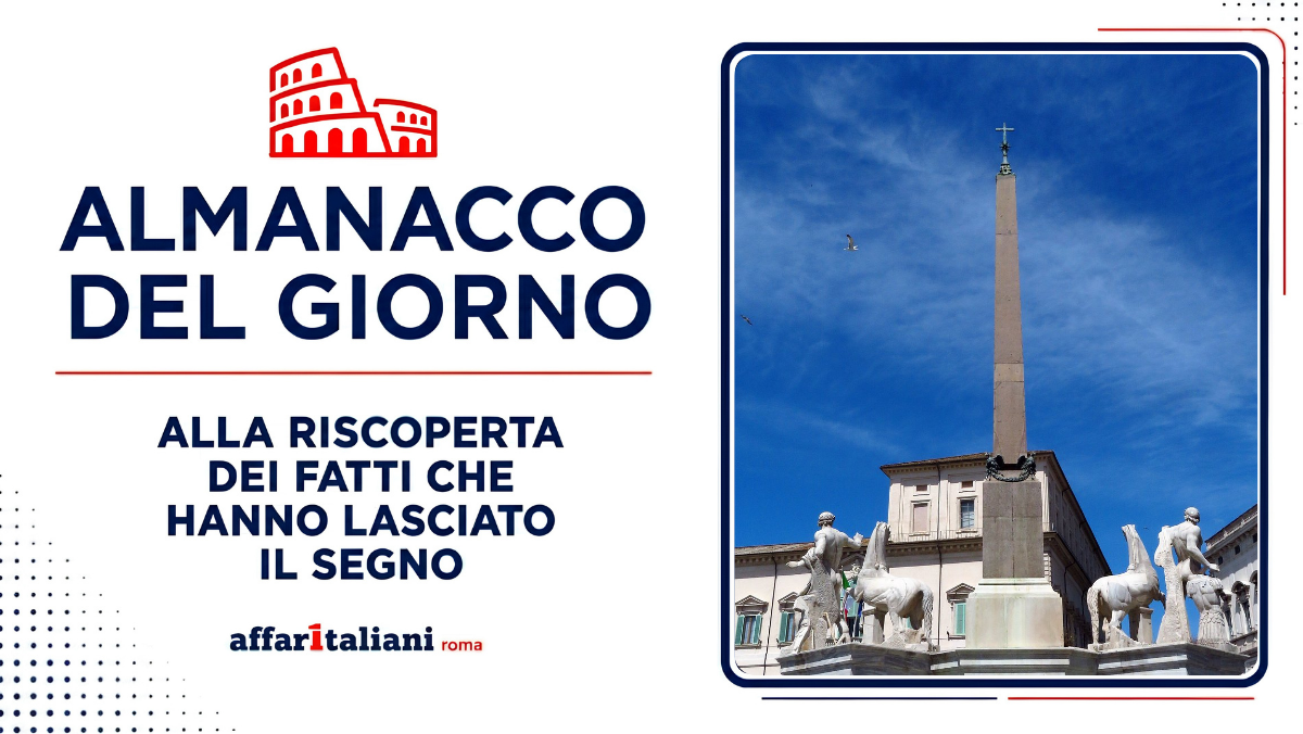 21 ottobre 1786 – Il Quirinale si regala un obelisco, 240 anni di storia davanti al Palazzo del potere 21 ottobre 1786 – Il Quirinale si regala un obelisco, 240 anni di storia davanti al Palazzo del potere