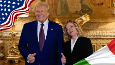 C’eravamo tanto insultati: Trump riscopre Giorgia e corteggia venti milioni di “paisà”