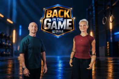 Bebe Vio con Jury Chechi nella seconda puntata di Back In The Game II