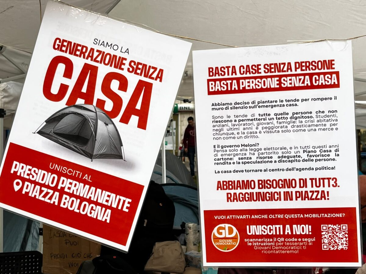 Emergenza abitativa, Augenti (Giovani Democratici Roma): “La casa deve essere un diritto, non un mezzo per fare speculazione”- VIDEO