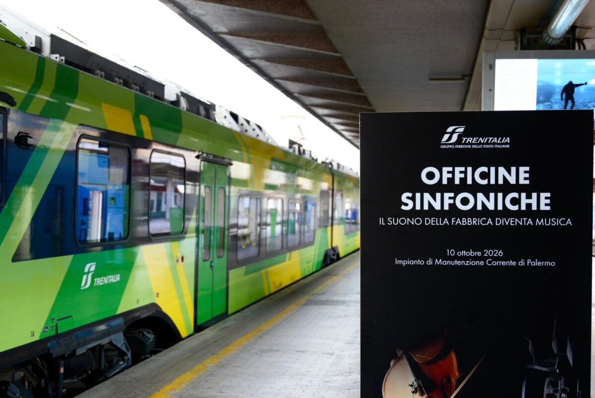 Trenitalia, quando l’officina diventa un teatro: da Palermo comincia il viaggio delle “Officine sinfoniche” Trenitalia, quando l’officina diventa un teatro: da Palermo comincia il viaggio delle “Officine sinfoniche”