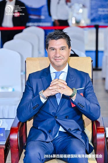 Mirko Benetti (Presidente Port Authority di Pisa) alla cerimonia inaugurale della 4ª Fujian International Maritime Equipment Expo