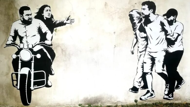 Milano, il 7 ottobre diventa un murale con protagonisti Noa Argamani e Avinatan Or, due dei giovani rapiti da Hamas