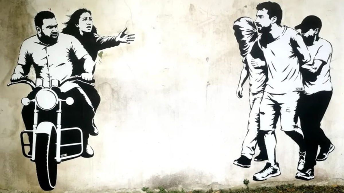Milano, il 7 ottobre diventa un murale con protagonisti Noa Argamani e Avinatan Or, due dei giovani rapiti da Hamas Milano, il 7 ottobre diventa un murale con protagonisti Noa Argamani e Avinatan Or, due dei giovani rapiti da Hamas