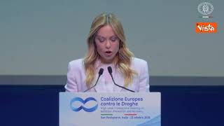 Meloni: Oggi le droghe sono più potenti economiche e accessibili, siamo di fronte a un cambiamento