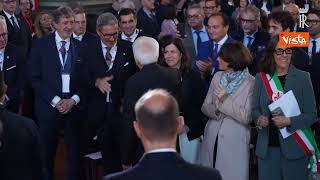 Mattarella all’apertura del Festival delle Regioni a Palazzo Vecchio a Firenze